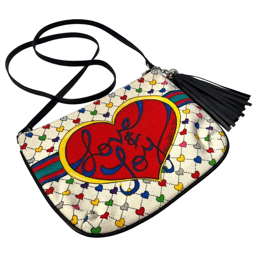 Brighton Holiday LOVE‎ & JOY Crossbody Purse Limited Edition Hearts Bow Tassel